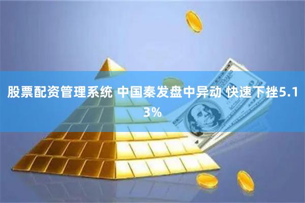 股票配资管理系统 中国秦发盘中异动 快速下挫5.13%