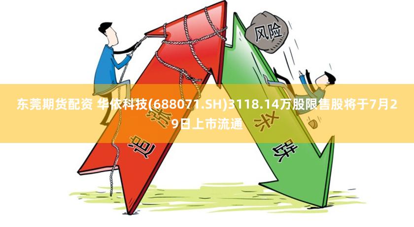 东莞期货配资 华依科技(688071.SH)3118.14万股限售股将于7月29日上市流通